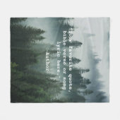 独自の引用文 フリースブランケット (正面(横))