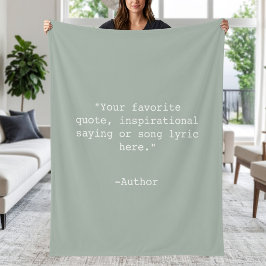 独自の引用文 フリースブランケット