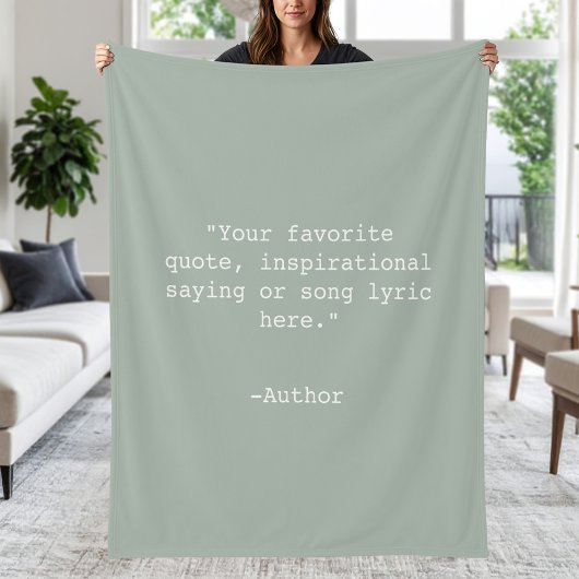 独自の引用文 フリースブランケット