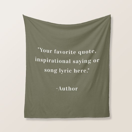 独自の引用文 フリースブランケット