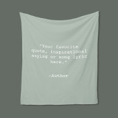 独自の引用文 フリースブランケット