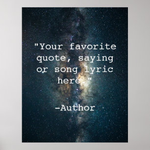 独自の引用文 ポスター