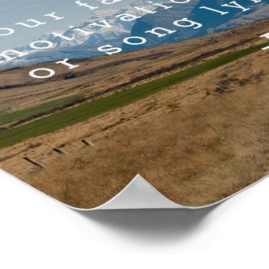 独自の引用文 ポスター (角)