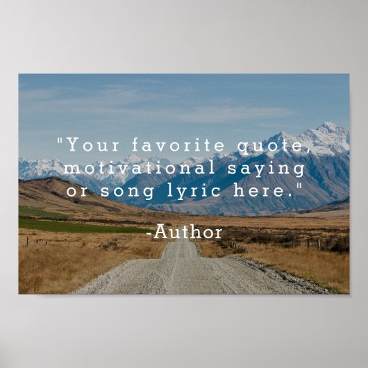 独自の引用文 ポスター (正面)