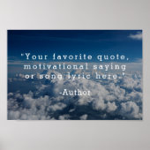 独自の引用文 ポスター (正面)