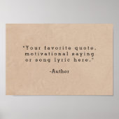 独自の引用文 ポスター (正面)