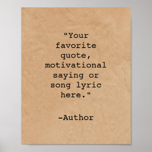 独自の引用文 ポスター