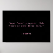 独自の引用文 ポスター (正面)