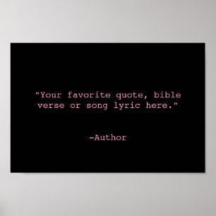 独自の引用文 ポスター