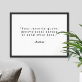 独自の引用文 ポスター