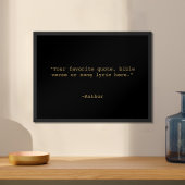 独自の引用文 ポスター