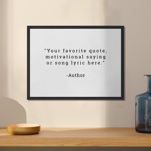 独自の引用文 ポスター