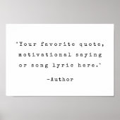 独自の引用文 ポスター (正面)