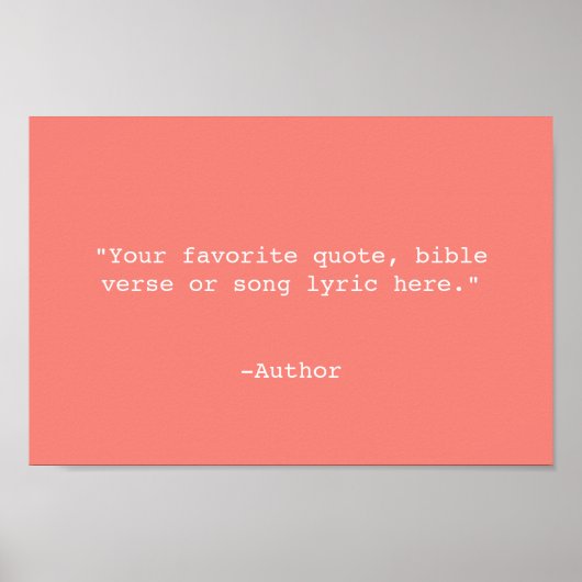 独自の引用文 ポスター (正面)