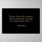 独自の引用文 ポスター (正面)