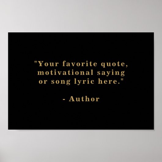 独自の引用文 ポスター (正面)