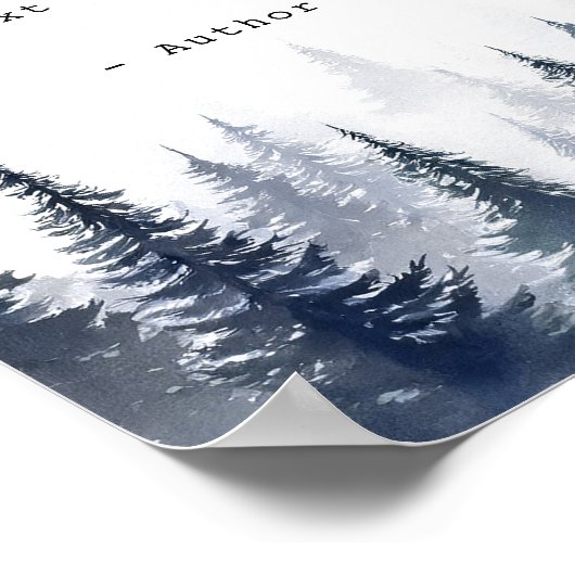 独自の引用文 ポスター (角)