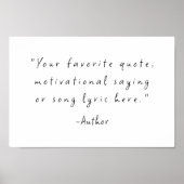 独自の引用文 ポスター (正面)