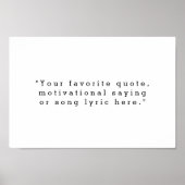 独自の引用文 ポスター (正面)