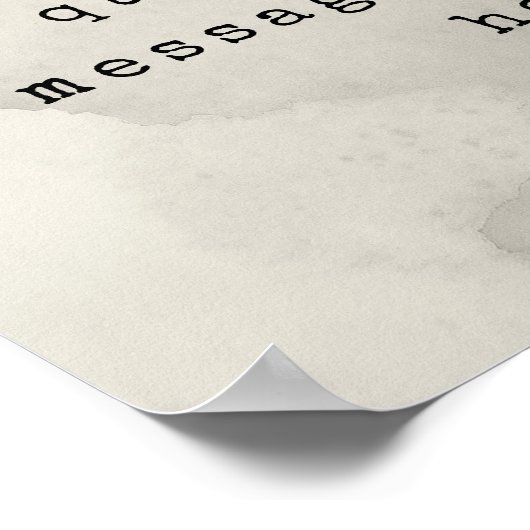 独自の引用文 ポスター (角)