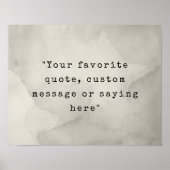 独自の引用文 ポスター (正面)