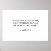 独自の引用文 ポスター (正面)