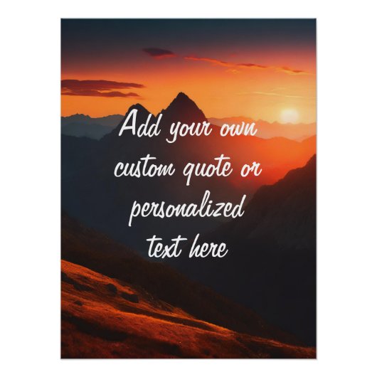 独自の引用文 ポスター (正面)