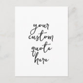 独自の引用文 ポストカード (正面)