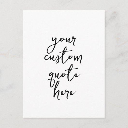 独自の引用文 ポストカード (正面)