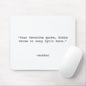 独自の引用文 マウスパッド (マウス)