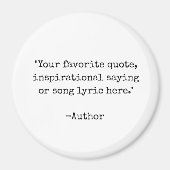 独自の引用文 マグネット (正面)