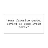 独自の引用文 ラバースタンプ (インプリント)