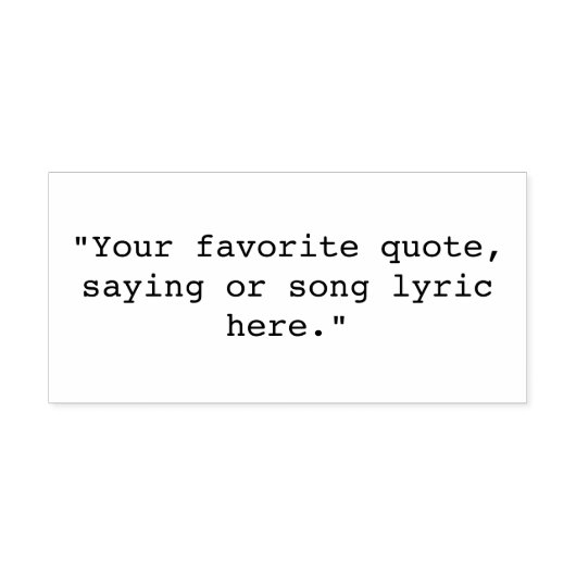 独自の引用文 ラバースタンプ (インプリント)