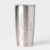 独自の引用文 保温保冷タンブラー (左面)