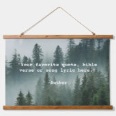 独自の引用文 吊り下げ型タペストリー (正面)