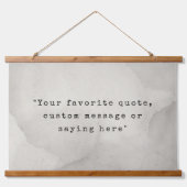 独自の引用文 吊り下げ型タペストリー (正面)