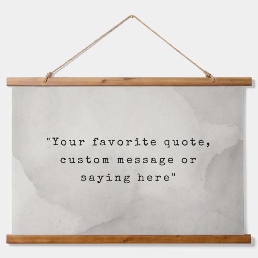 独自の引用文 吊り下げ型タペストリー (正面)