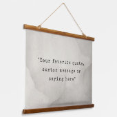 独自の引用文 吊り下げ型タペストリー (傾斜あり)