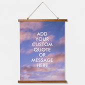 独自の引用文 吊り下げ型タペストリー (正面)