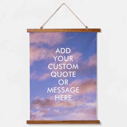 独自の引用文 吊り下げ型タペストリー (正面)