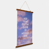 独自の引用文 吊り下げ型タペストリー (傾斜あり)