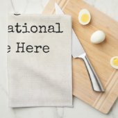 独自の引用文、名前、歌詞を作成 キッチンタオル (四つ折り)