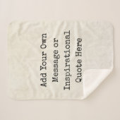 独自の引用文、名前、歌詞を作成 シェルパブランケット (正面(横))