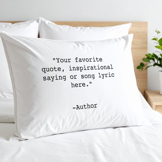 独自の引用文 枕カバー