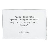 独自の引用文 枕カバー (正面)