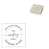 独自の循環カスタム差出人住所の作成 ラバースタンプ (押印)