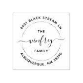 独自の循環カスタム差出人住所の作成 ラバースタンプ (インプリント)