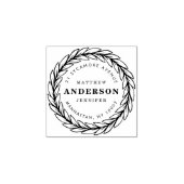 独自の循環リース差出人住所 ラバースタンプ (インプリント)