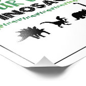 独自の恐竜の誕生日標識を採用 フォトプリント (角)