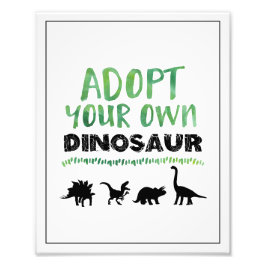 独自の恐竜の誕生日標識を採用 フォトプリント           